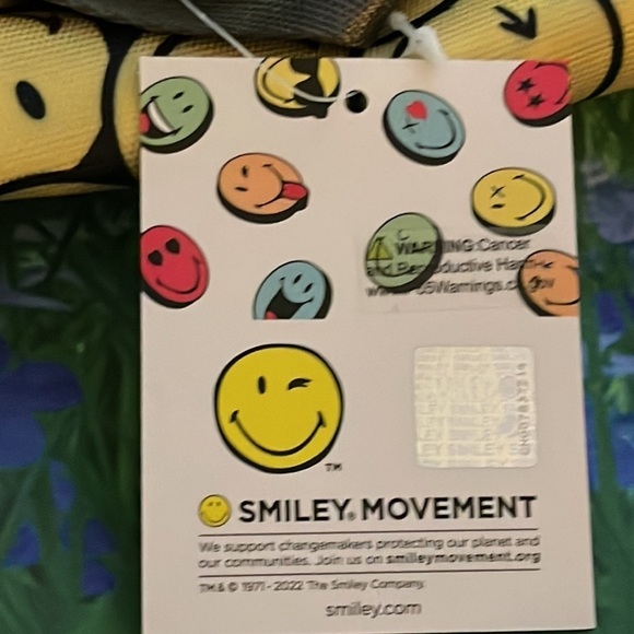CONCEPT ONE Smileyworld Backpack, Yellow/Grey, NWT main image 7